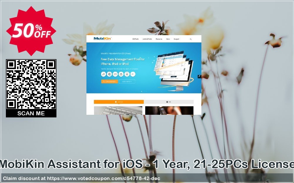 MobiKin Assistant for iOS - Yearly, 21-25PCs Plan Coupon Code Apr 2024, 50% OFF - VotedCoupon