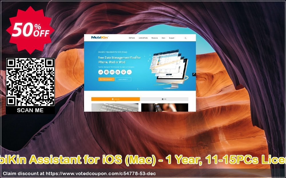 MobiKin Assistant for iOS, MAC - Yearly, 11-15PCs Plan Coupon Code Apr 2024, 50% OFF - VotedCoupon