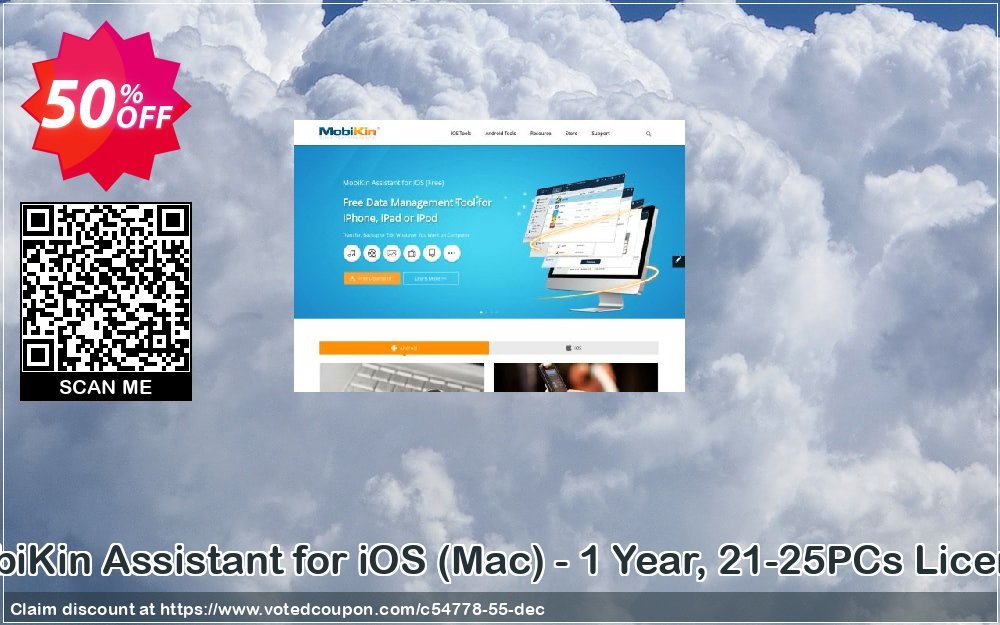 MobiKin Assistant for iOS, MAC - Yearly, 21-25PCs Plan Coupon Code Apr 2024, 50% OFF - VotedCoupon