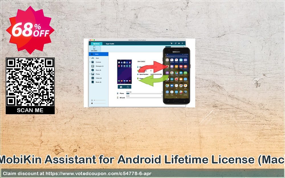 MobiKin Assistant for Android Lifetime Plan, MAC  Coupon, discount 68% OFF MobiKin Assistant for Android (Mac), verified. Promotion: Awful deals code of MobiKin Assistant for Android (Mac), tested & approved