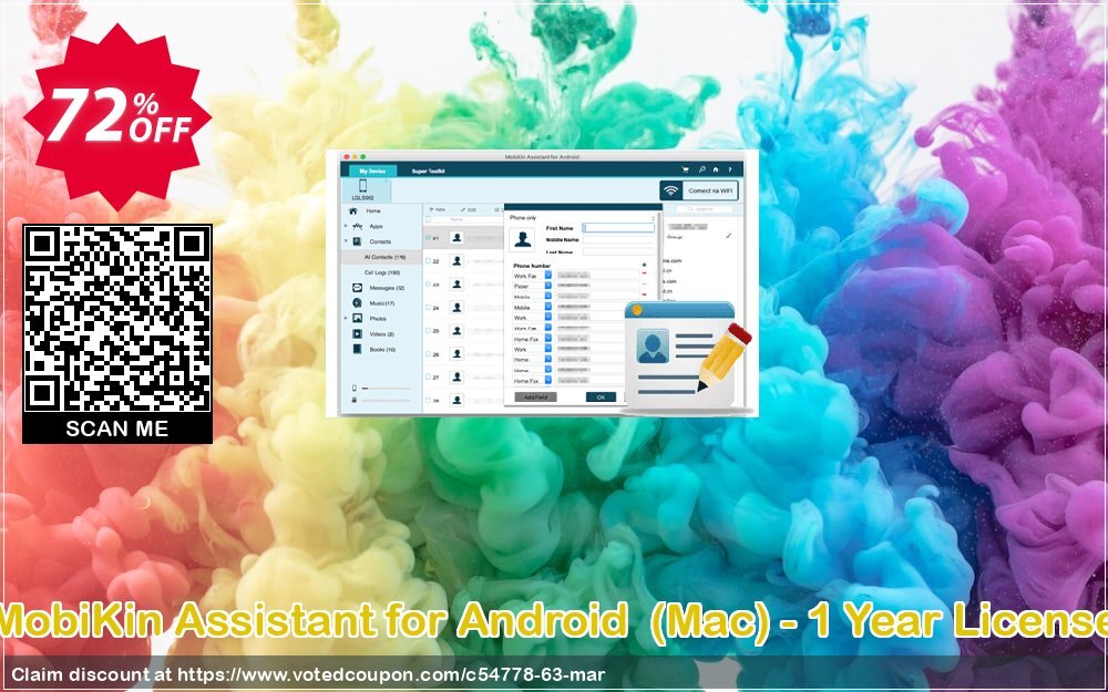 MobiKin Assistant for Android , MAC - Yearly Plan Coupon Code Apr 2024, 72% OFF - VotedCoupon