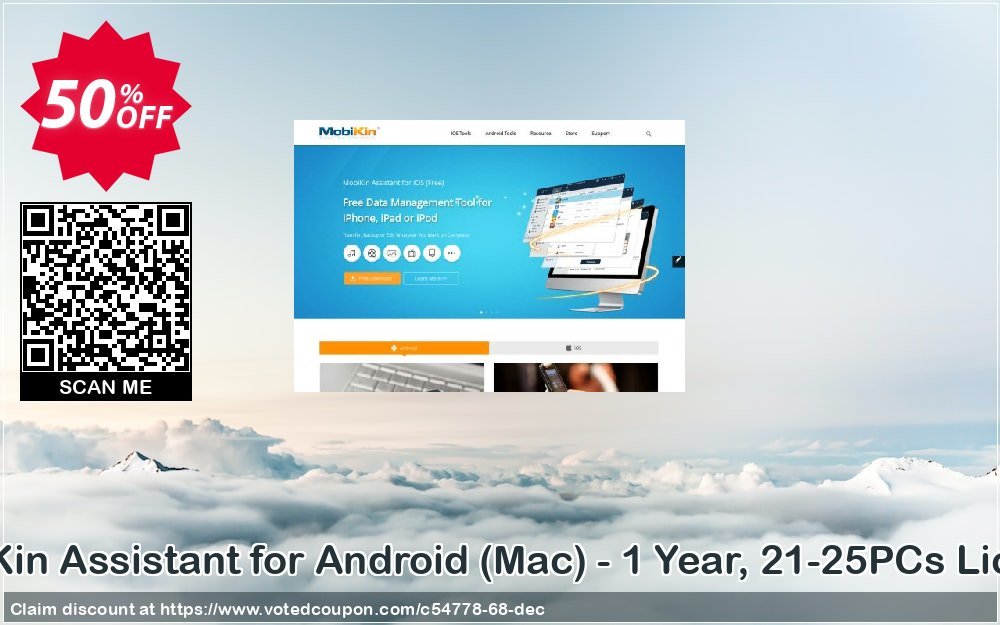 MobiKin Assistant for Android, MAC - Yearly, 21-25PCs Plan Coupon Code Apr 2024, 50% OFF - VotedCoupon