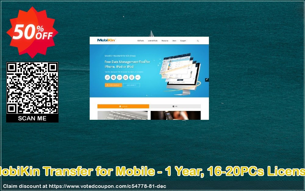 MobiKin Transfer for Mobile - Yearly, 16-20PCs Plan Coupon, discount 50% OFF. Promotion: 