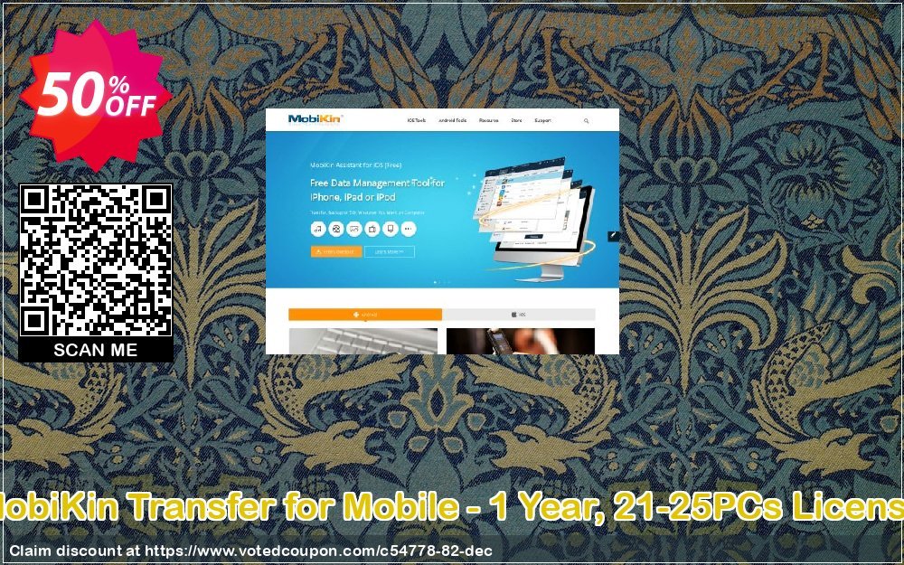 MobiKin Transfer for Mobile - Yearly, 21-25PCs Plan Coupon Code Apr 2024, 50% OFF - VotedCoupon