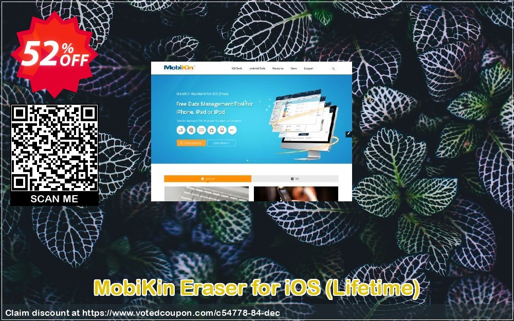 MobiKin Eraser for iOS, Lifetime  Coupon, discount 50% OFF. Promotion: 
