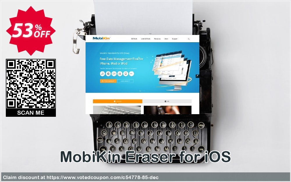 MobiKin Eraser for iOS Coupon, discount 50% OFF. Promotion: 
