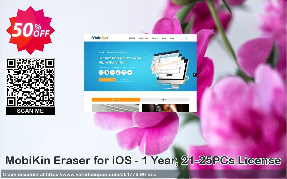 MobiKin Eraser for iOS - Yearly, 21-25PCs Plan Coupon Code Apr 2024, 50% OFF - VotedCoupon