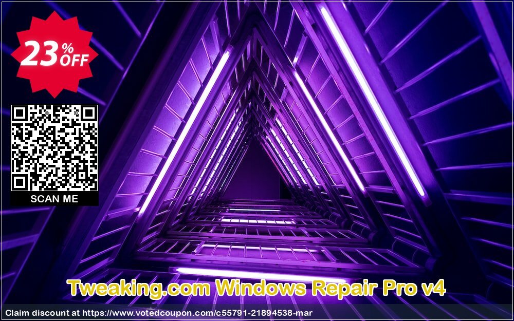 Tweaking.com WINDOWS Repair Pro v4 voted-on promotion codes