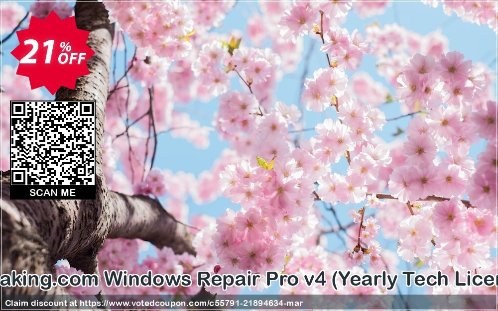 Tweaking.com WINDOWS Repair Pro v4, Yearly Tech Plan  Coupon Code Apr 2024, 21% OFF - VotedCoupon