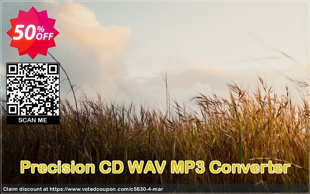 Precision CD WAV MP3 Converter Coupon, discount Half Off 2. Promotion: For affiliates