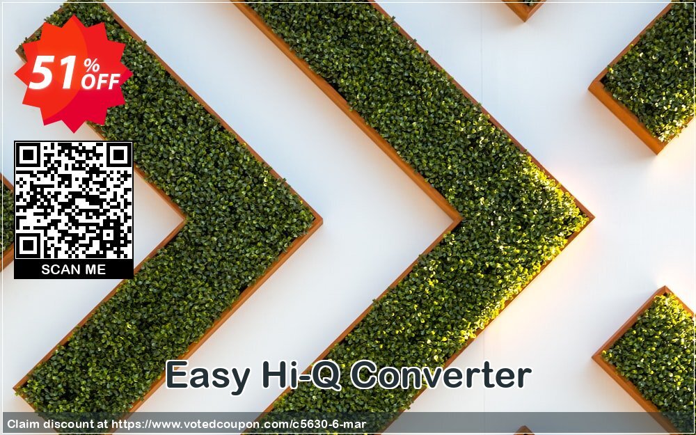 Easy Hi-Q Converter Coupon, discount Half Off 2. Promotion: For affiliates