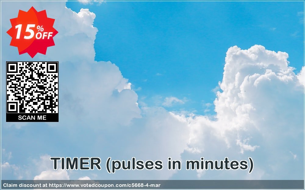 TIMER, pulses in minutes  Coupon, discount Hot Time Software coupon (5668). Promotion: HotTimeSoftware coupon code (5668)