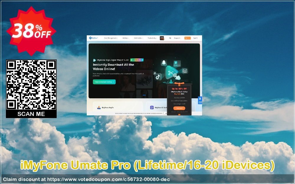 iMyFone Umate Pro, Lifetime/16-20 iDevices  Coupon, discount iMyfone discount (56732). Promotion: iMyfone promo code