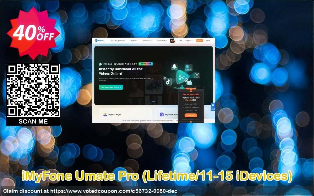 iMyFone Umate Pro, Lifetime/11-15 iDevices  Coupon Code Dec 2023, 40% OFF - VotedCoupon