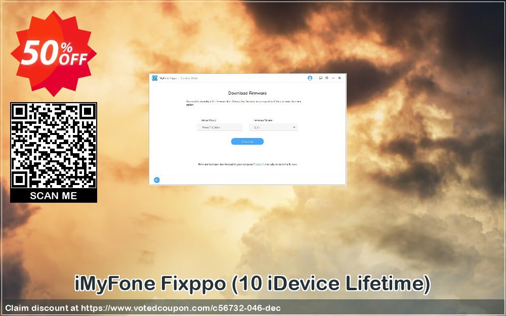 Get 50% OFF iMyFone Fixppo, 10 iDevice Lifetime Coupon
