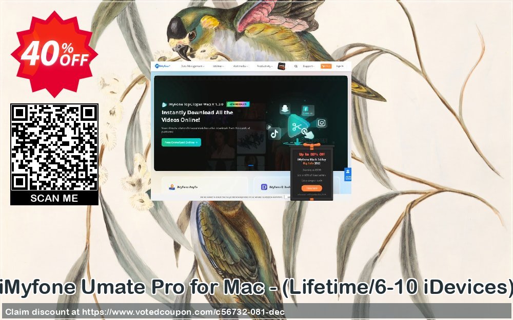 iMyfone Umate Pro for MAC -, Lifetime/6-10 iDevices 