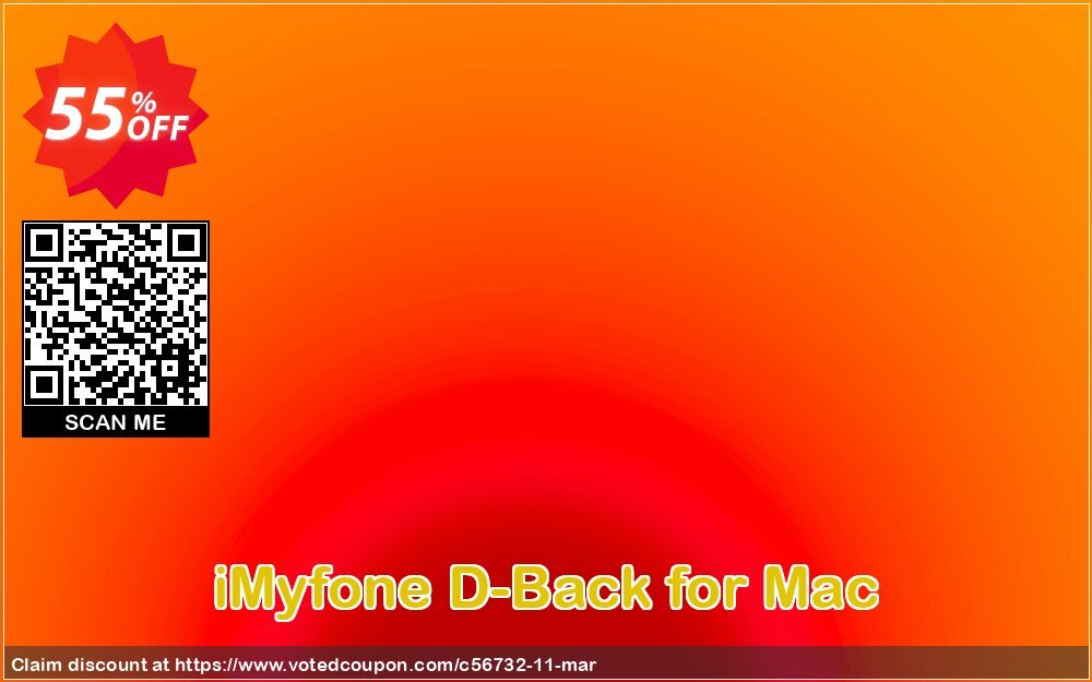 iMyfone D-Back for MAC Coupon, discount iMyfone discount (56732). Promotion: iMyfone promo code