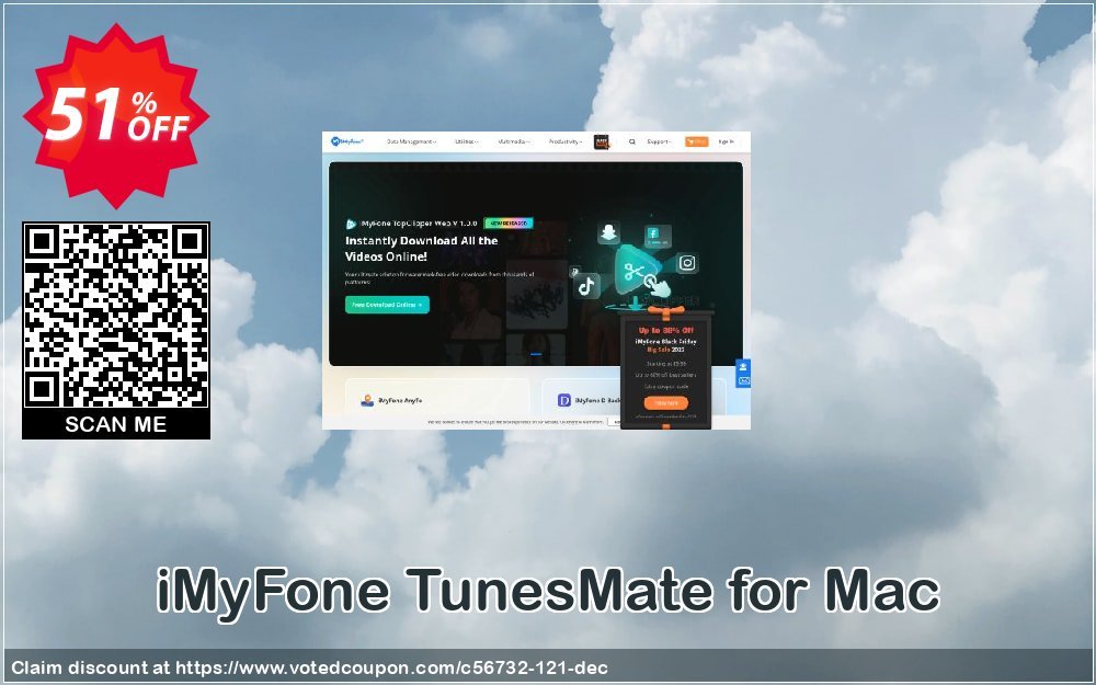 iMyFone TunesMate for MAC Coupon, discount iMyfone discount (56732). Promotion: iMyfone promo code