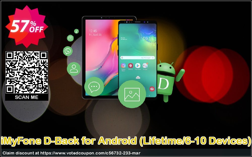 iMyFone D-Back for Android, Lifetime/6-10 Devices  Coupon Code Apr 2024, 57% OFF - VotedCoupon