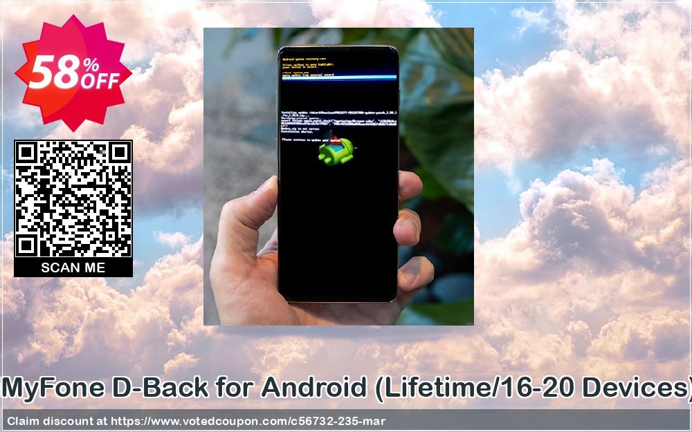 iMyFone D-Back for Android, Lifetime/16-20 Devices  Coupon, discount 58% OFF  iMyFone D-Back for Android (Lifetime/16-20 Devices), verified. Promotion: Awful offer code of  iMyFone D-Back for Android (Lifetime/16-20 Devices), tested & approved