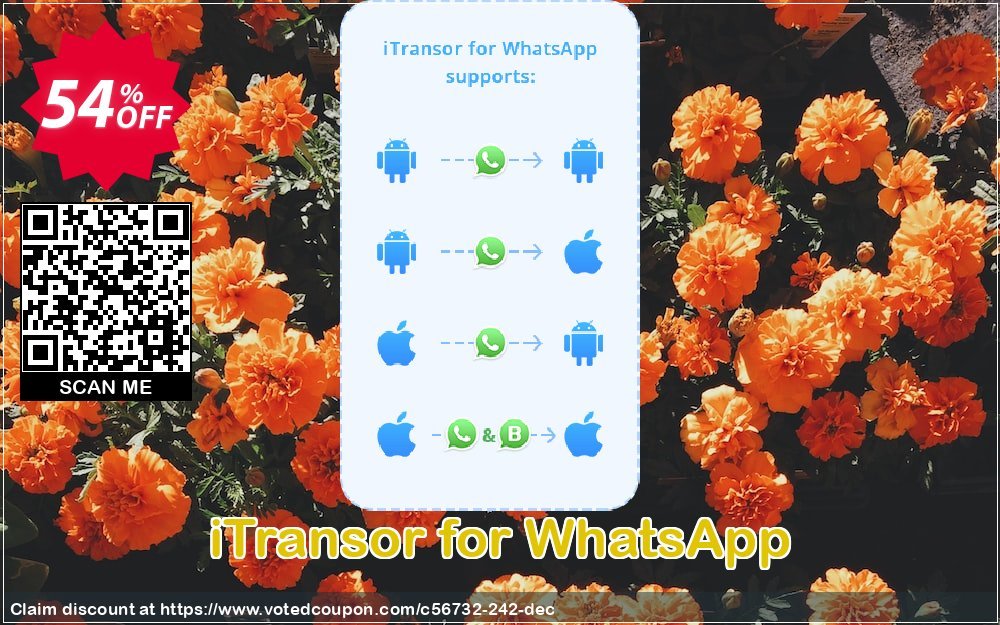 iTransor for WhatsApp Coupon, discount 54% OFF iTransor for WhatsApp, verified. Promotion: Awful offer code of iTransor for WhatsApp, tested & approved