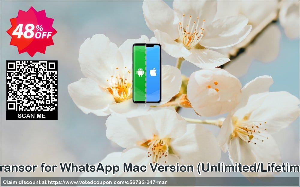 iTransor for WhatsApp MAC Version, Unlimited/Lifetime  Coupon, discount 48% OFF iTransor for WhatsApp Mac Version (Unlimited/Lifetime), verified. Promotion: Awful offer code of iTransor for WhatsApp Mac Version (Unlimited/Lifetime), tested & approved