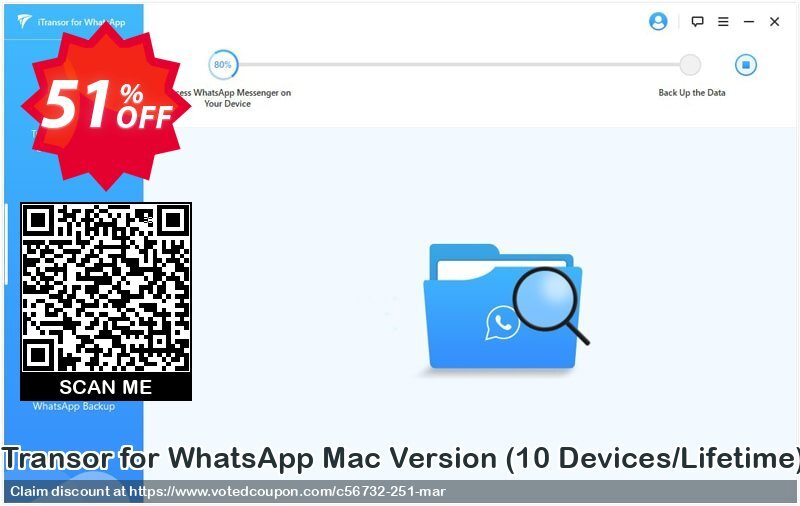 iTransor for WhatsApp MAC Version, 10 Devices/Lifetime 