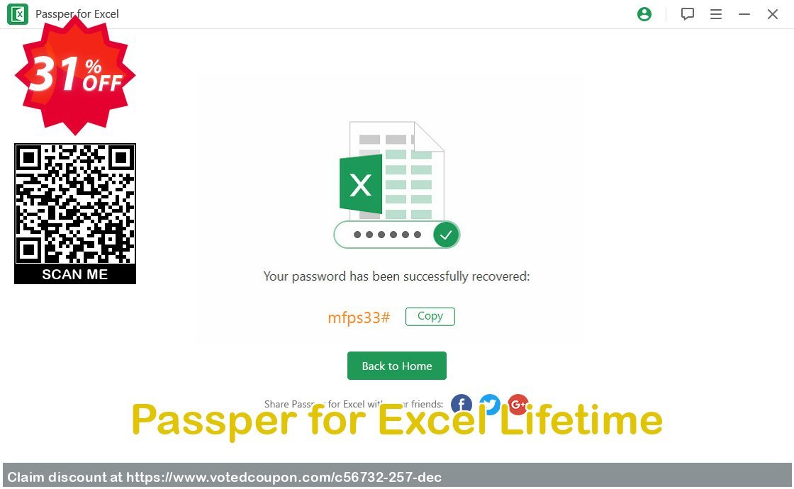 Get 31% OFF Passper for Excel Lifetime Coupon