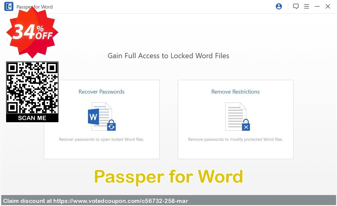 Passper for Word Coupon, discount 30% OFF Passper for Word, verified. Promotion: Awful offer code of Passper for Word, tested & approved