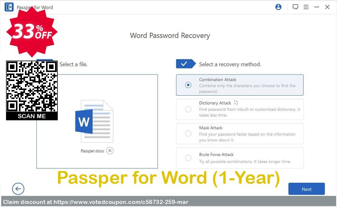 Passper for Word, 1-Year  Coupon, discount 30% OFF Passper for Word (1-Year), verified. Promotion: Awful offer code of Passper for Word (1-Year), tested & approved