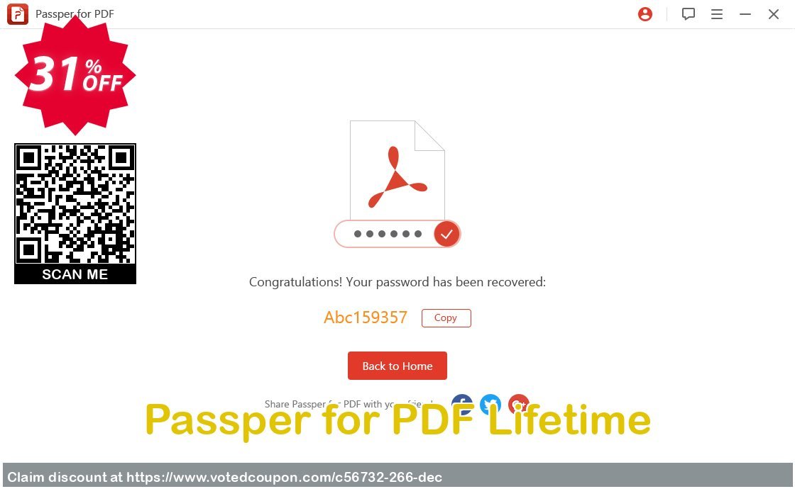 Passper for PDF Lifetime Coupon, discount 30% OFF Passper for PDF Lifetime, verified. Promotion: Awful offer code of Passper for PDF Lifetime, tested & approved