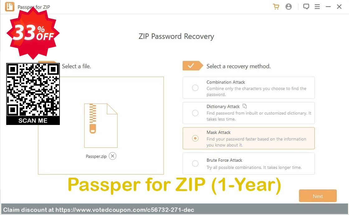 Passper for ZIP, 1-Year 