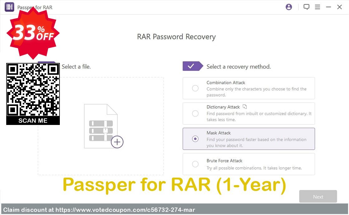 Passper for RAR, 1-Year  Coupon Code Apr 2024, 33% OFF - VotedCoupon