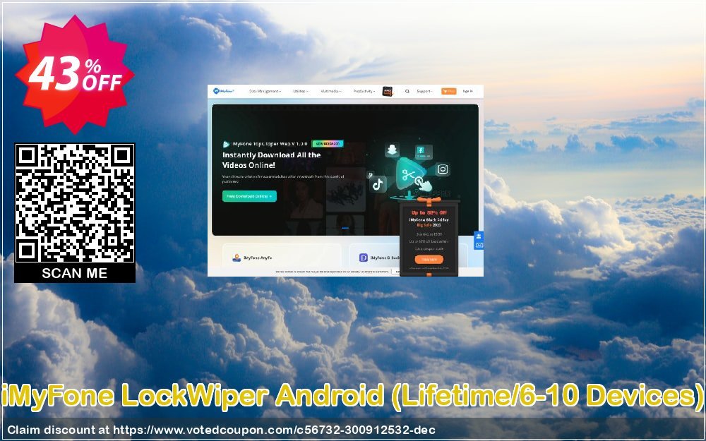 iMyFone LockWiper Android, Lifetime/6-10 Devices 