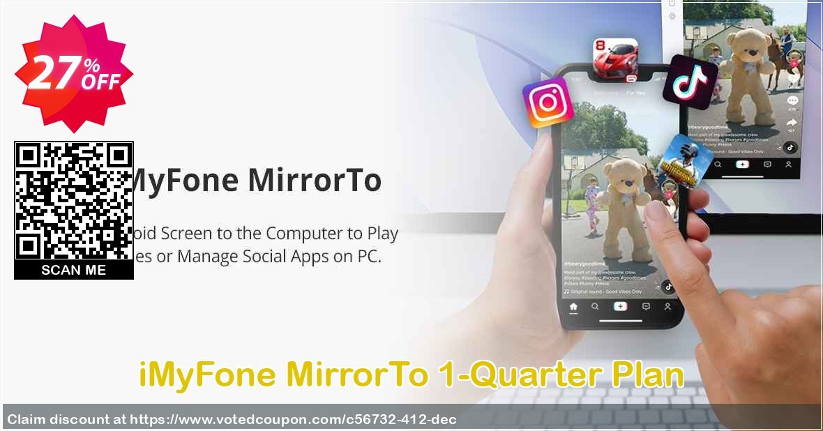 iMyFone MirrorTo 1-Quarter Plan Coupon Code Apr 2024, 27% OFF - VotedCoupon