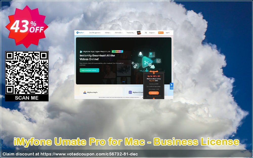 iMyfone Umate Pro for MAC - Business Plan Coupon, discount iMyfone discount (56732). Promotion: iMyfone promo code