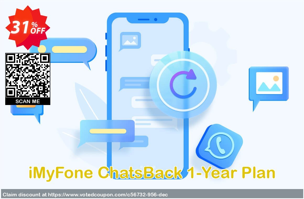 Get 31% OFF iMyFone ChatsBack 1-Year Plan Coupon