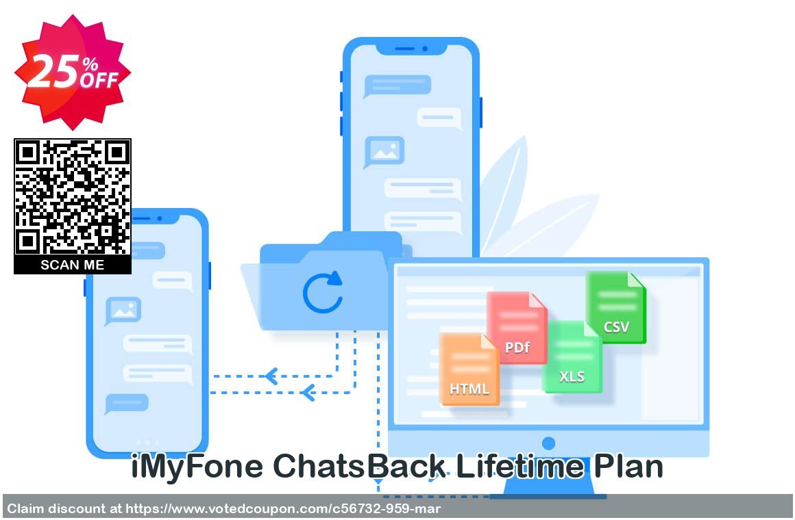 iMyFone ChatsBack Lifetime Plan Coupon, discount 25% OFF iMyFone ChatsBack Lifetime Plan, verified. Promotion: Awful offer code of iMyFone ChatsBack Lifetime Plan, tested & approved