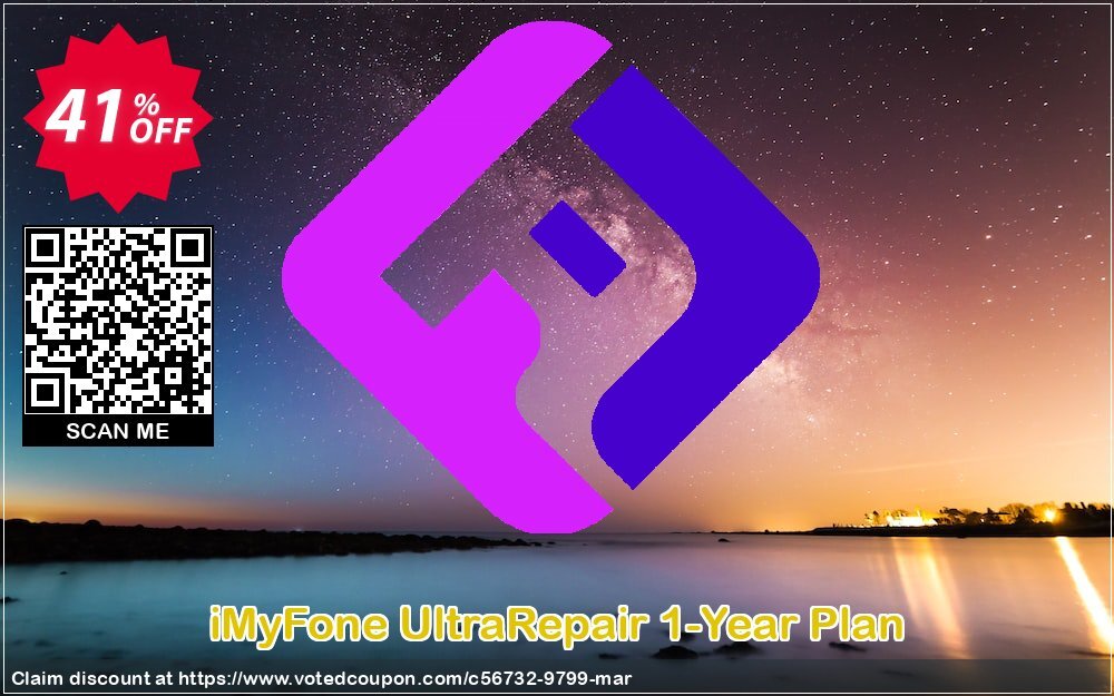 iMyFone UltraRepair 1-Year Plan Coupon, discount 40% OFF iMyFone UltraRepair 1-Year Plan, verified. Promotion: Awful offer code of iMyFone UltraRepair 1-Year Plan, tested & approved