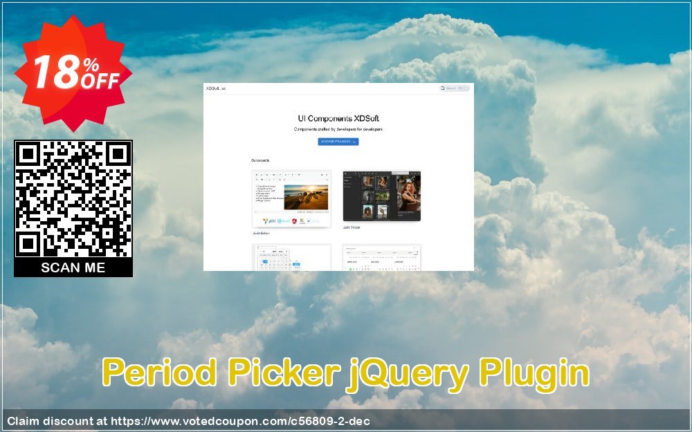 Period Picker jQuery Plugin Coupon, discount XDSoft jquery plugin coupon (56809). Promotion: XDSoft jquery plugin discount coupon (56809)