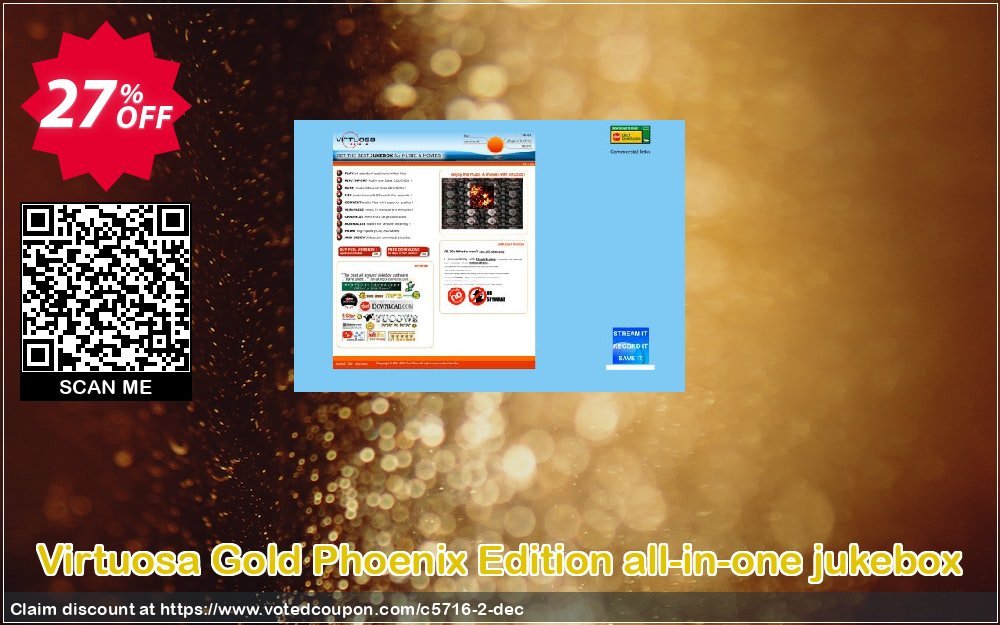 Virtuosa Gold Phoenix Edition all-in-one jukebox Coupon, discount FunVibes virtuosa coupons (5716). Promotion: FunVibes virtuosa coupons discount (5716)