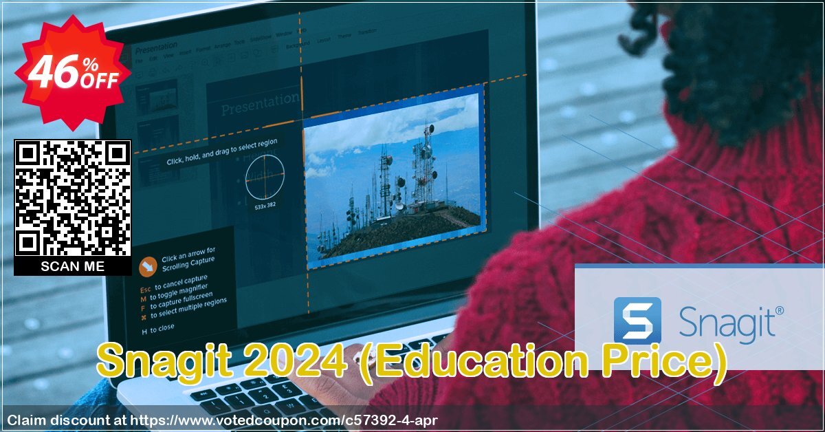 Snagit 2023, Education Price  Coupon Code May 2024, 46% OFF - VotedCoupon