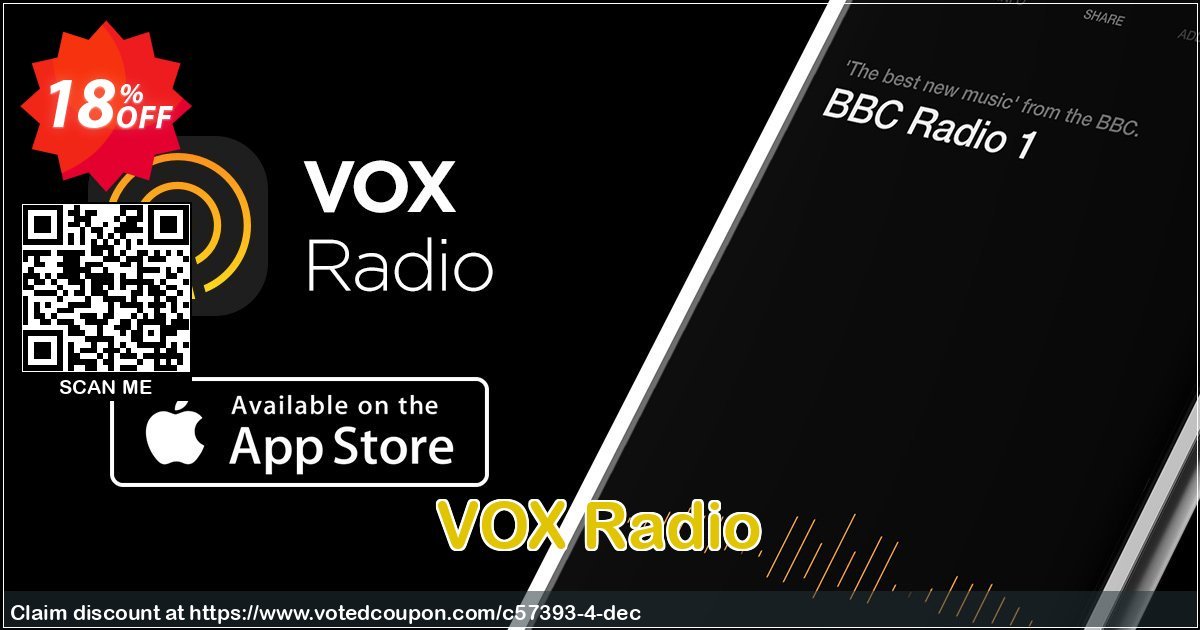 VOX Radio Coupon, discount 10% OFF VOX Radio, verified. Promotion: Formidable discounts code of VOX Radio, tested & approved