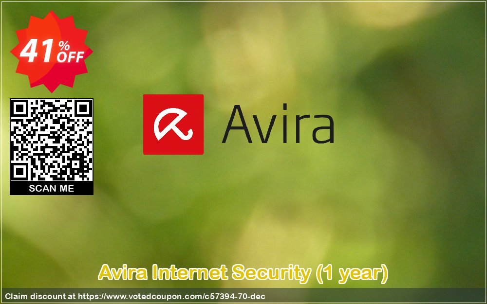 Avira Internet Security, Yearly  Coupon, discount 50% OFF Avira Internet Security (1 year), verified. Promotion: Fearsome promotions code of Avira Internet Security (1 year), tested & approved