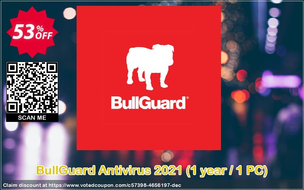 BullGuard Antivirus 2021, Yearly / 1 PC  Coupon, discount BullGuard 2023 Antivirus 1-Year 1-PC at USD$19.95 marvelous offer code 2023. Promotion: marvelous offer code of BullGuard 2023 Antivirus 1-Year 1-PC at USD$19.95 2023