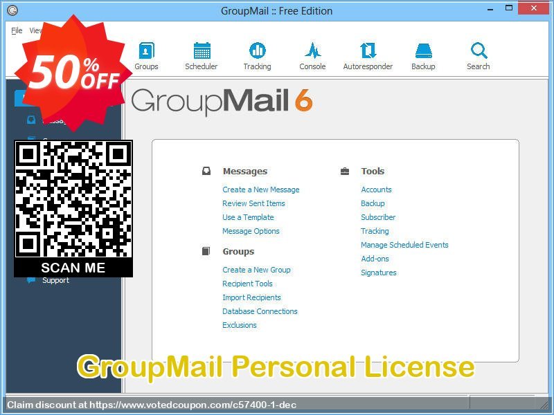 GroupMail Personal Plan Coupon Code Apr 2024, 50% OFF - VotedCoupon