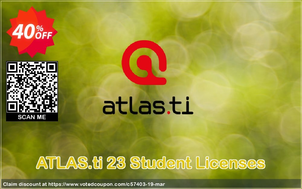 ATLAS.ti 23 Student Plans Coupon Code Apr 2024, 40% OFF - VotedCoupon