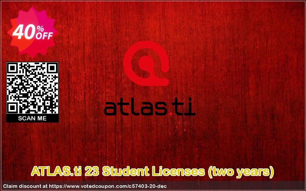 ATLAS.ti 23 Student Plans, two years  Coupon Code Apr 2024, 40% OFF - VotedCoupon