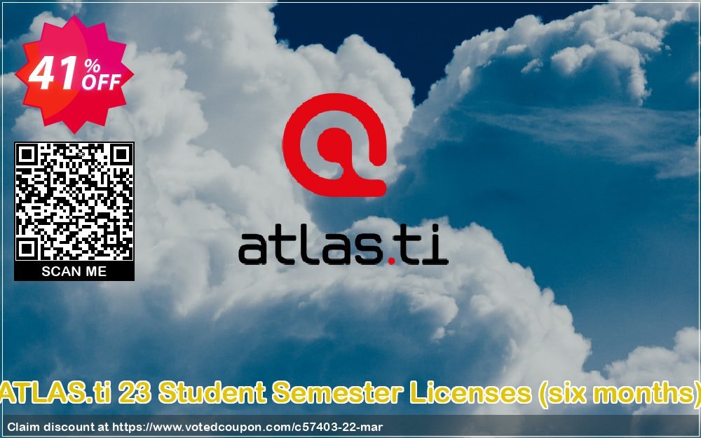 ATLAS.ti 23 Student Semester Plans, six months  Coupon Code Mar 2024, 41% OFF - VotedCoupon