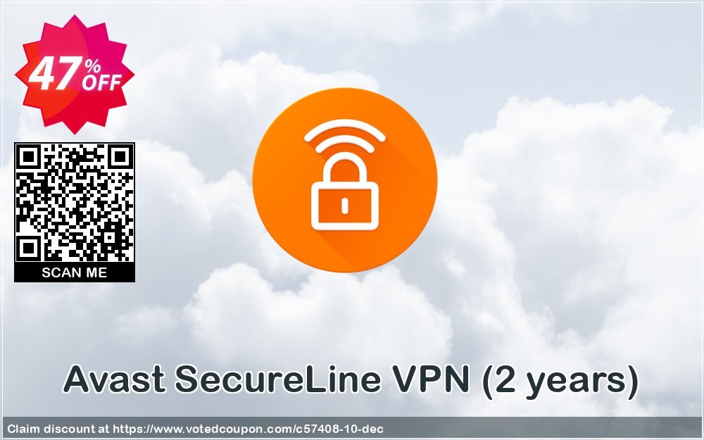 Avast SecureLine VPN, 2 years  Coupon, discount 47% OFF Avast SecureLine VPN (2 years), verified. Promotion: Awesome promotions code of Avast SecureLine VPN (2 years), tested & approved